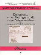 Dokumente einer Tötungsanstalt, W. E. Platz, Volkmar Schneider, Jewish culture and contemporary history