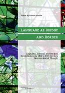 Language as Bridge and Border, Sabine Sander (Ed.), Jewish culture and contemporary history