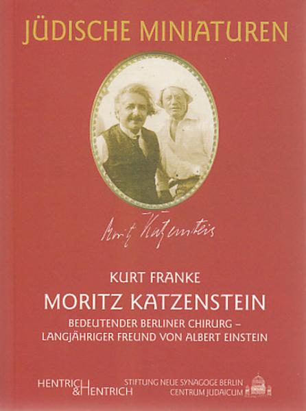 Cover Moritz Katzenstein, Kurt Franke, Jewish culture and contemporary history