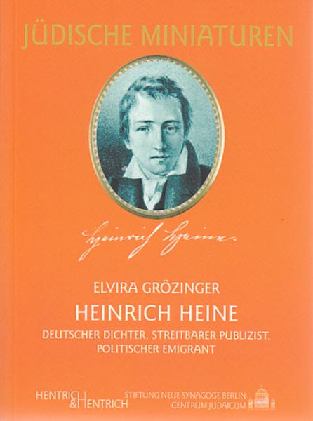 Cover Heinrich Heine, Elvira Grözinger, Jewish culture and contemporary history