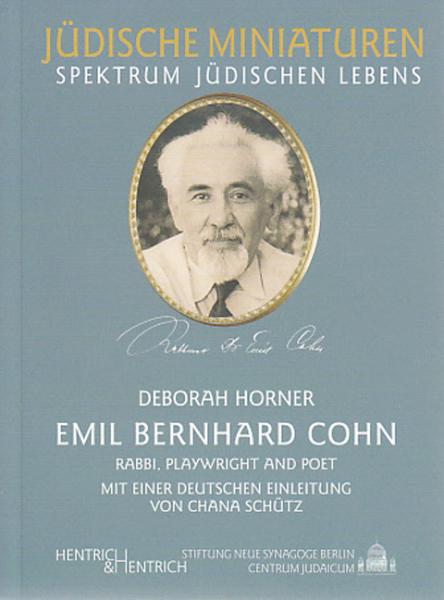 Cover Emil Bernhard Cohn, Deborah Horner, Jewish culture and contemporary history