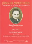 David Friedmann, Detlef Lorenz, Jewish culture and contemporary history