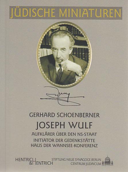 Cover Joseph Wulf, Gerhard Schoenberner, Jewish culture and contemporary history
