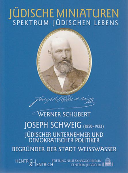 Cover Joseph Schweig, Werner Schubert, Jewish culture and contemporary history