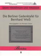 Die Berliner Gedenktafel für Bernhard Weiß, Hermann Simon, Jewish culture and contemporary history