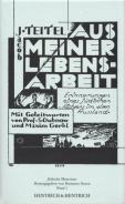 Aus meiner Lebensarbeit, Jacob Teitel, Jewish culture and contemporary history