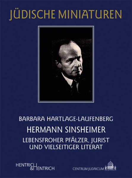 Cover Hermann Sinsheimer, Barbara Hartlage-Laufenberg, Jewish culture and contemporary history