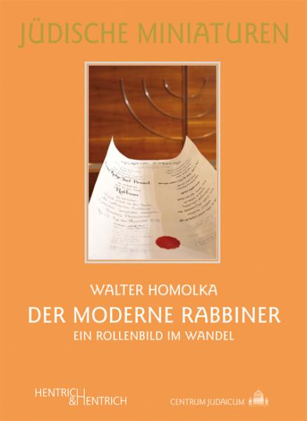 Cover Der moderne Rabbiner, Walter Homolka, Jewish culture and contemporary history