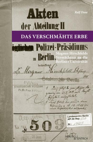 Cover Das verschmähte Erbe, Ralf Dose, Jewish culture and contemporary history