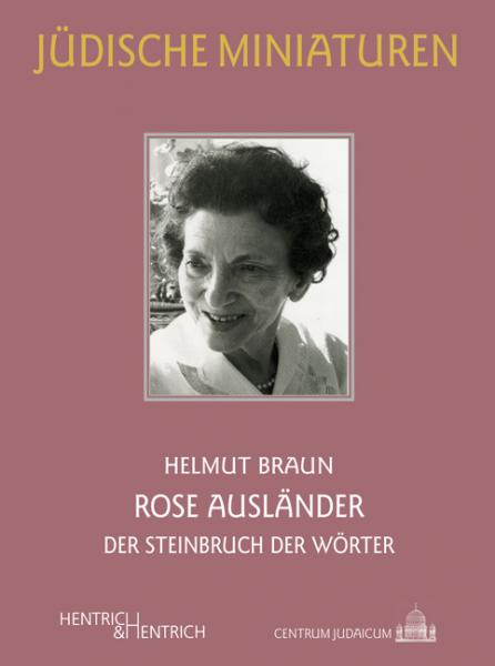 Cover Rose Ausländer, Helmut Braun, Jewish culture and contemporary history