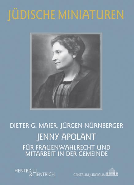 Cover Jenny Apolant, Dieter G. Maier, Jürgen Nürnberger, Jüdische Kultur und Zeitgeschichte