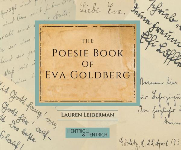 Cover The Poesie Book of Eva Goldberg, Lauren Leiderman, Jewish culture and contemporary history