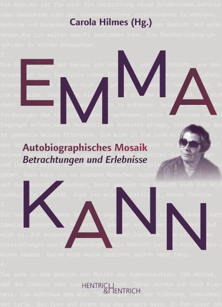 Cover Emma Kann, Carola Hilmes (Hg.), Jüdische Kultur und Zeitgeschichte