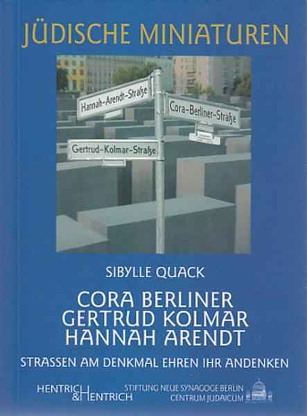Cover von Cora Berliner, Gertrud Kolmar, Hannah Arendt
