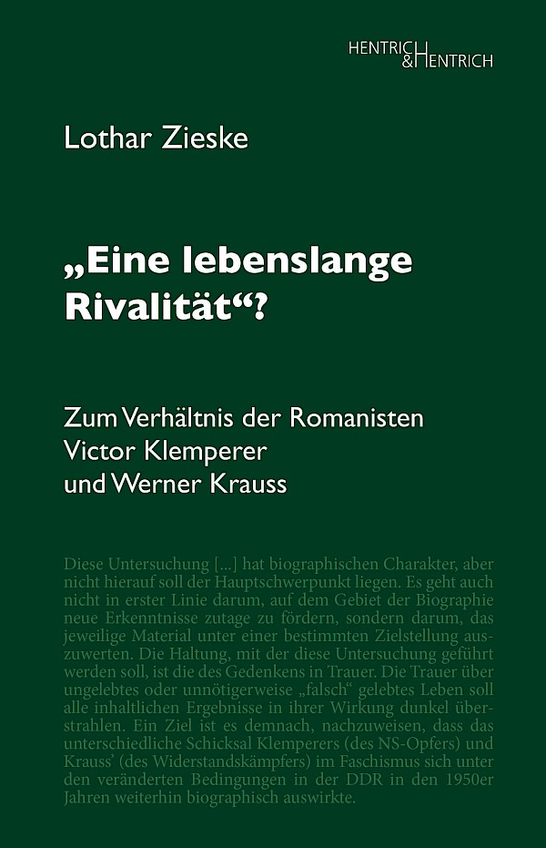 „Eine lebenslange Rivalität“?