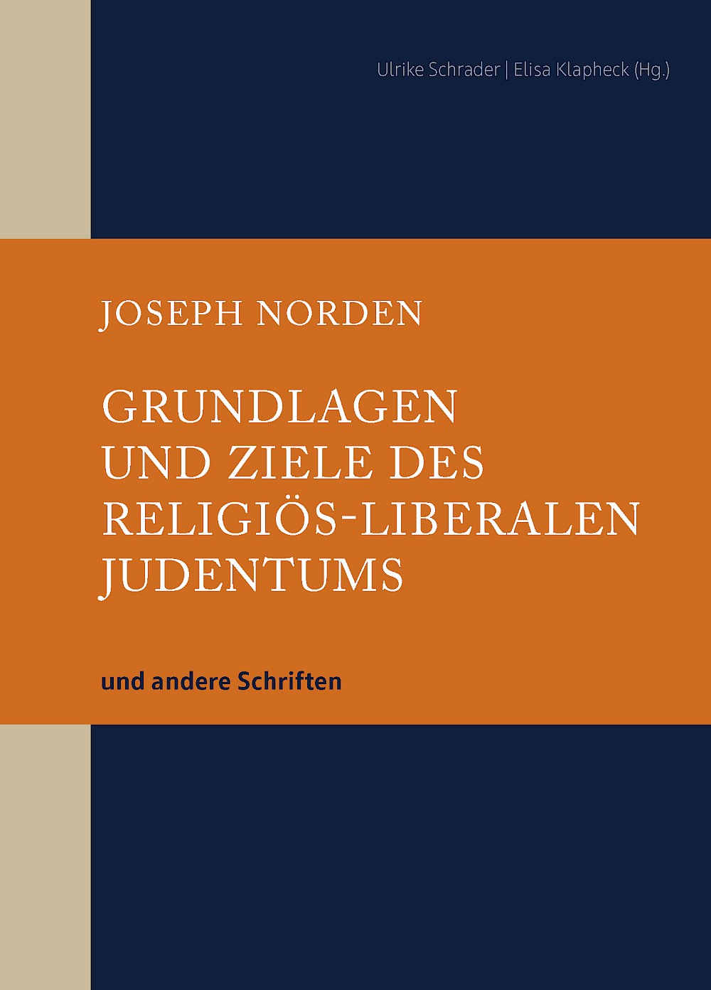 Cover von Grundlagen und Ziele des religiös-liberalen Judentums