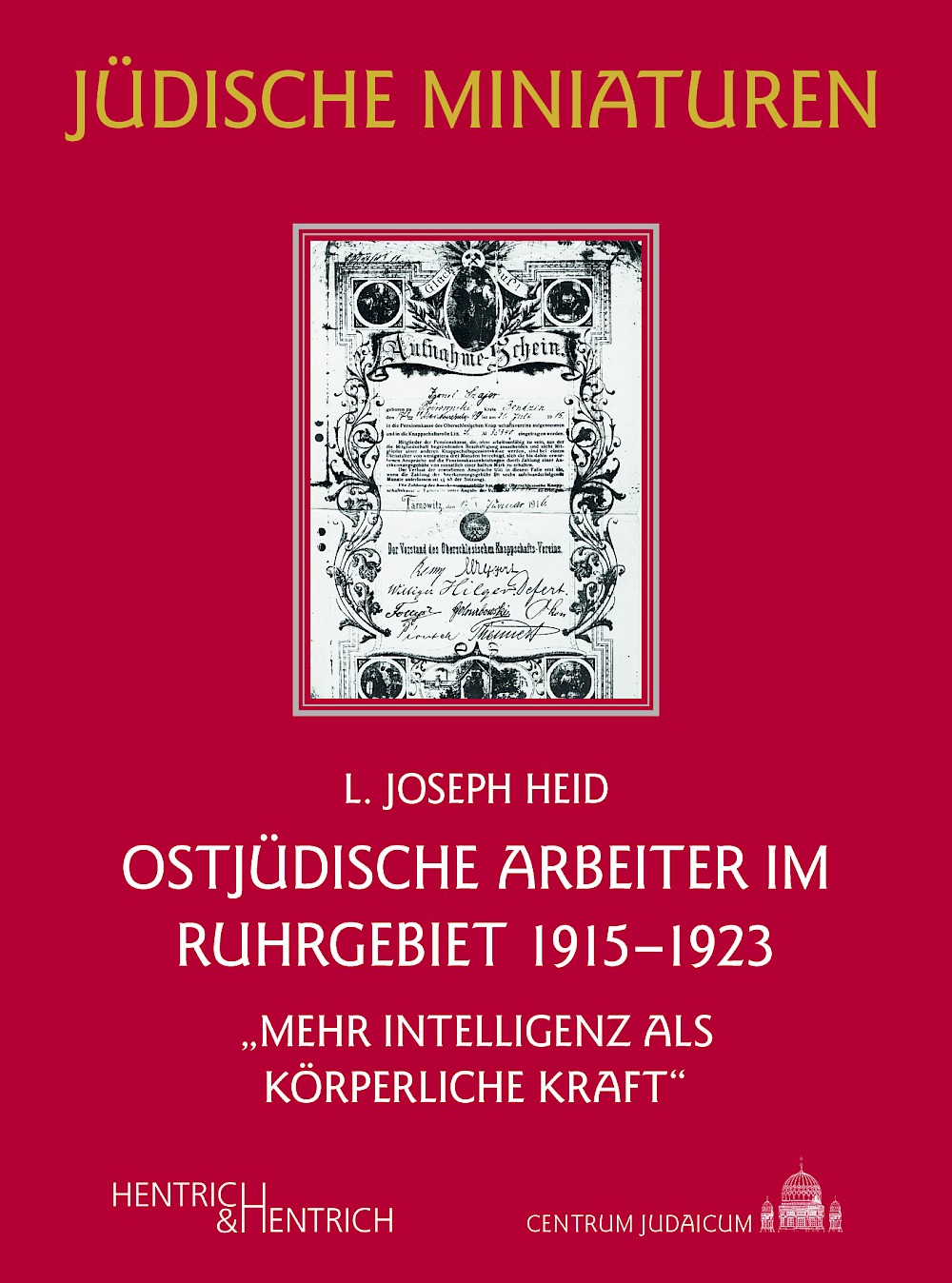 Cover of Ostjüdische Arbeiter im Ruhrgebiet 1915–1923