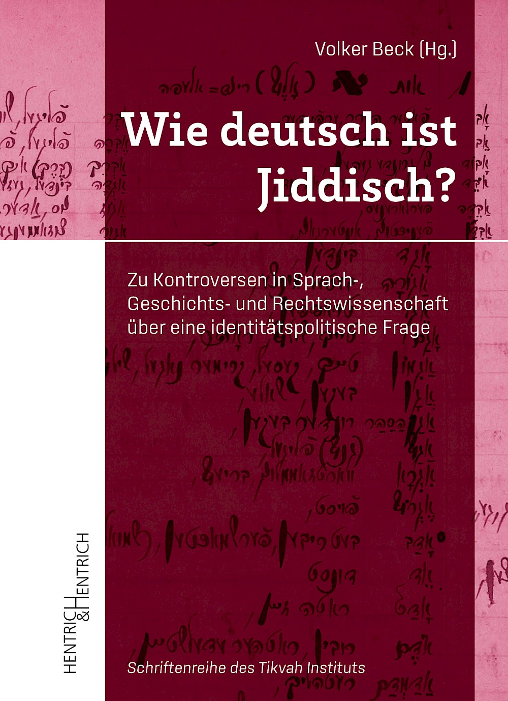 Cover von Wie deutsch ist Jiddisch?